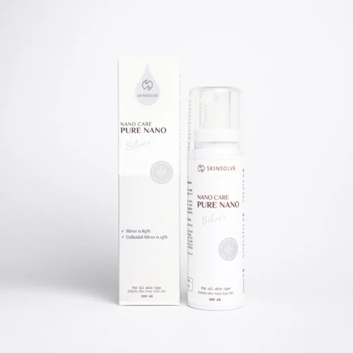 Nano Care Pure Nano Silver 100ml thu nhỏ lỗ chân lông, giúp da sáng khỏe, kiềm dầu, trị mụn.