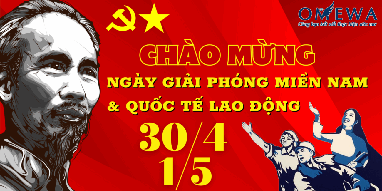 mừng ngày 30/4 và 1/5